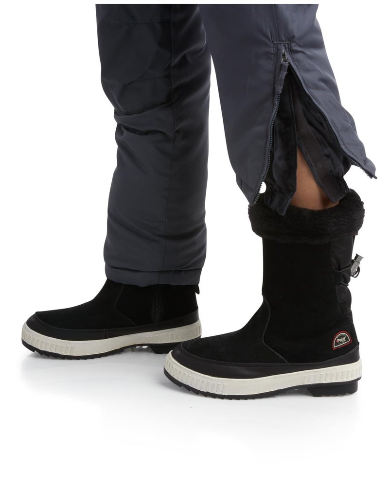 CHEROKEE Women's Insulated Snow Bib - Water Resistant Ski Overall Pants, Size X-Large, Grey - Image 4